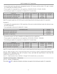 Instructions for Form IC-010 Schedule 5S-ET Entity-Level Tax Computation - Wisconsin, Page 5