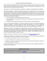 Instructions for Form 1CNS, IC-057 Composite Wisconsin Individual Income Tax Return for Nonresident Tax-Option (S) Corporation Shareholders - Wisconsin, Page 8