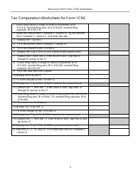 Instructions for Form 1CNS, IC-057 Composite Wisconsin Individual Income Tax Return for Nonresident Tax-Option (S) Corporation Shareholders - Wisconsin, Page 9