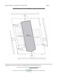 Form DS-360 Plot Plan and Information Sheet for Mobile/Manufactured Home Accessory Structures - City of San Diego, California, Page 2
