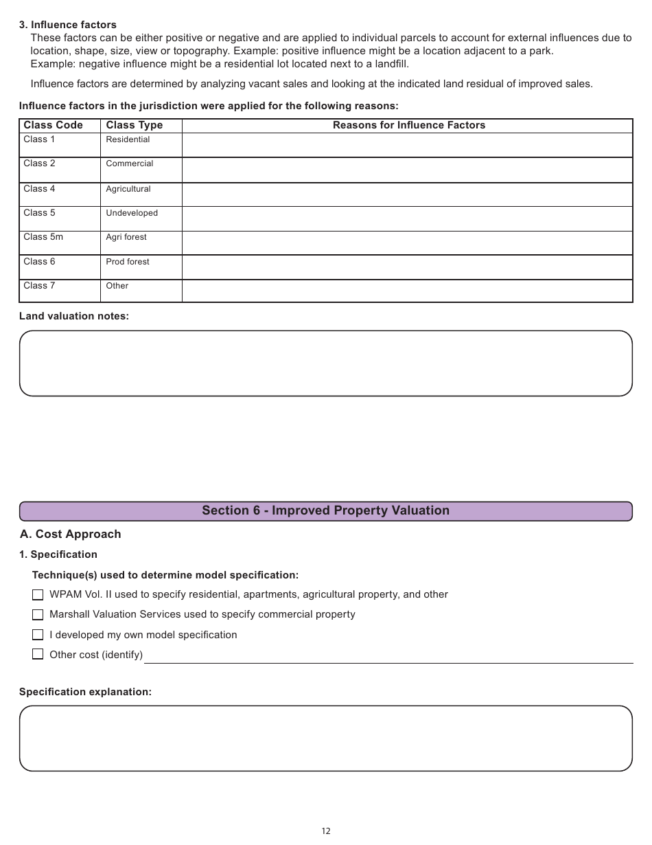 Form PR-800 Annual Assessment Report - Wisconsin, Page 12