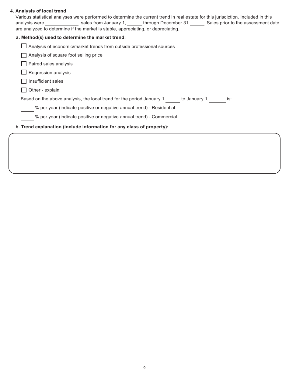 Form PR-800 Annual Assessment Report - Wisconsin, Page 9
