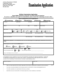 Document preview: Examination Application - Arkansas