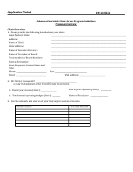 Form DH-24-0022 Notice of Funds Availability Application Packet - Charitable Clinics - Arkansas, Page 9