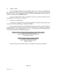 Application to Proceed in Forma Pauperis for Inmate - Nevada, Page 2