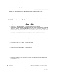 Model Form to Assist Organizations/Individuals Filing a State Complaint - Nevada, Page 3