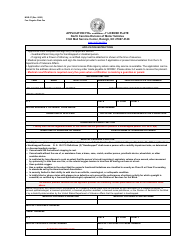 Document preview: Form MVR-37 Application for Disability License Plate - North Carolina