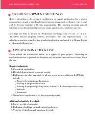 Pre-development Meeting Application - City of Athens, Texas, Page 2