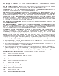 Instructions for Form I-021 Schedule 2K-1 Beneficiary&#039;s Share of Income, Deductions, Etc. - Wisconsin, Page 2