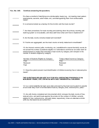 School Breakfast Program on-Site Monitoring Form - Arizona, Page 2