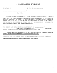 Complaint/Motion for Shared Parenting - Warren County, Ohio, Page 13