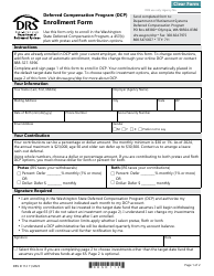 Form DRS D1112 Enrollment Form - Deferred Compensation Program (Dcp) - Washington