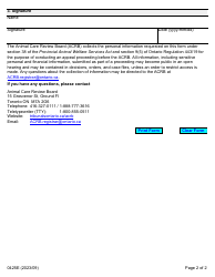 Form 0425E Notice of Withdrawal - Ontario, Canada, Page 2