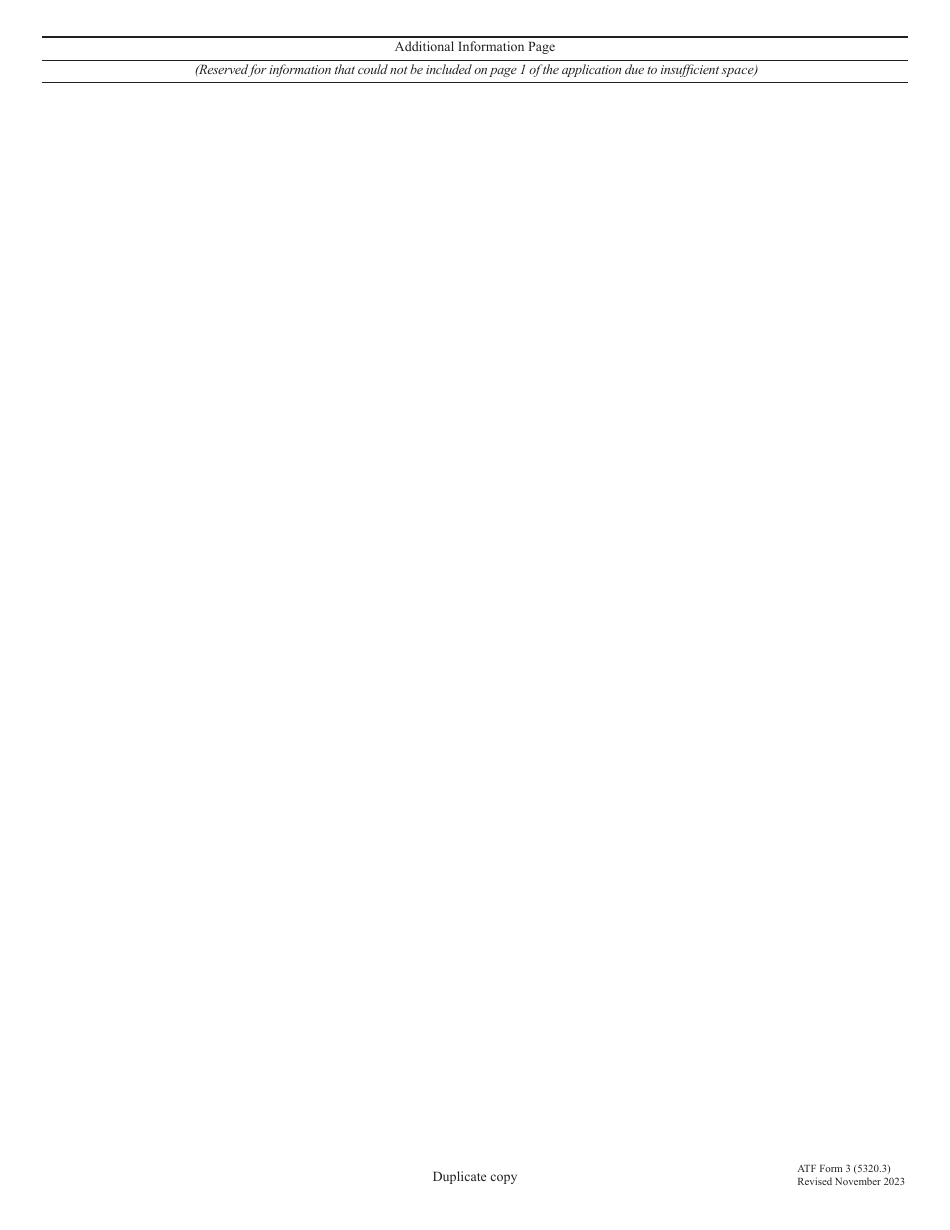 ATF Form 3 (5320.3) Application for Tax-Exempt Transfer of Firearm and Registration to Special Occupational Taxpayer (National Firearms Act), Page 4