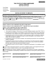 Document preview: Form NHJB-2542-F Notice of Intent to Mediate - New Hampshire