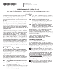 Form DR0104CN Colorado Child Tax Credit - Colorado