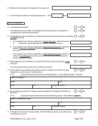 Form CRED296 Charitable Organization Application - Wisconsin, Page 3