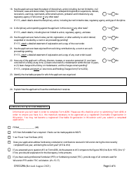 Form CRED296 Charitable Organization Application - Wisconsin, Page 4