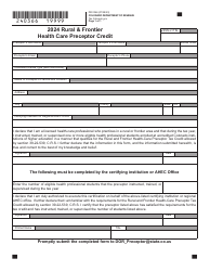 Form DR0366 Rural &amp; Frontier Health-Care Preceptor Tax Credit - Colorado, Page 3