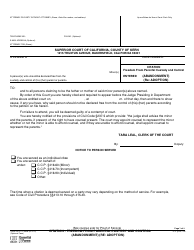 Form CLERK580 2170 063B Citation - Freedom From Parental Custody and Control (Abandonment) (Re: Adoption) - County of Kern, California