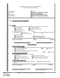 Document preview: Form KERN-0023 Request for Temporary Orders; Notice to Other Party - County of Kern, California