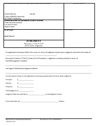 Document preview: Form KRN SUP CRT CIV-2340 Sister State Judgment - County of Kern, California
