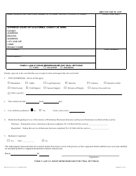 Document preview: Form KRN SUP CRT FL-2327 Family Law at-Issue Memorandum for Trial Settings - County of Kern, California