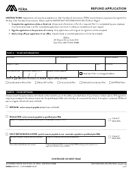 Form M20001 Refund Application - Minnesota