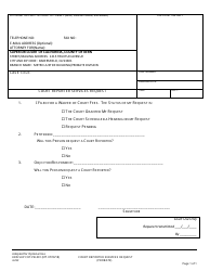 Document preview: Form KRN SUP CRT PB001 Court Reporter Services Request - County of Kern, California