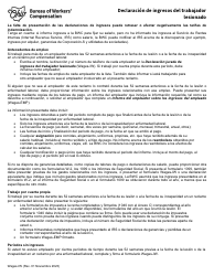 Document preview: Formulario WAGES-IW Declaracion De Ingresos Del Trabajador Lesionado - Ohio (Spanish)