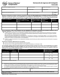 Formulario WAGES-IW Declaracion De Ingresos Del Trabajador Lesionado - Ohio (Spanish), Page 2
