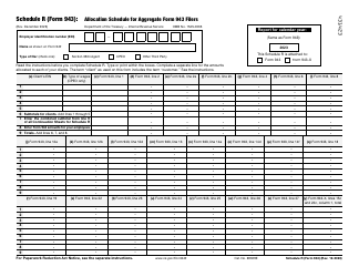 IRS Form 943 Schedule R Allocation Schedule for Aggregate Form 943 Filers