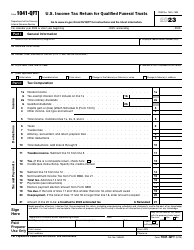 Document preview: IRS Form 1041-QFT U.S. Income Tax Return for Qualified Funeral Trusts