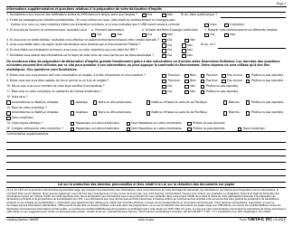 IRS Form 13614-C (FR) Intake/Interview and Quality Review Sheet (French), Page 3