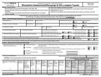 Document preview: IRS Form 13614-C (SO) Intake/Interview and Quality Review Sheet (Somali)