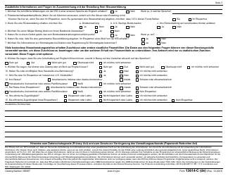 IRS Form 13614-C (DE) Intake/Interview and Quality Review Sheet (German), Page 3