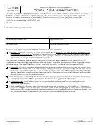 Document preview: IRS Form 14446 Virtual Vita/Tce Taxpayer Consent
