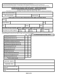 Document preview: Foster Home/Animal Shelter Agent - Inspection Report - Georgia (United States)