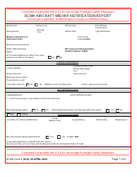 Document preview: DCMA Form 6 Dcma Aircraft Mishap Notification Report