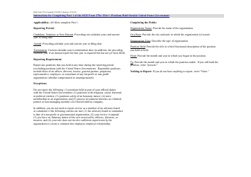 OGE Form 278E Executive Branch Personnel Public Financial Disclosure Report, Page 2
