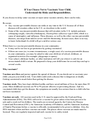 Arkansas Immunization Exemption Application for Childcare or School Students - Arkansas, Page 2