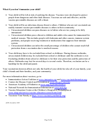 Arkansas Immunization Exemption Application for Childcare or School Students - Arkansas, Page 3