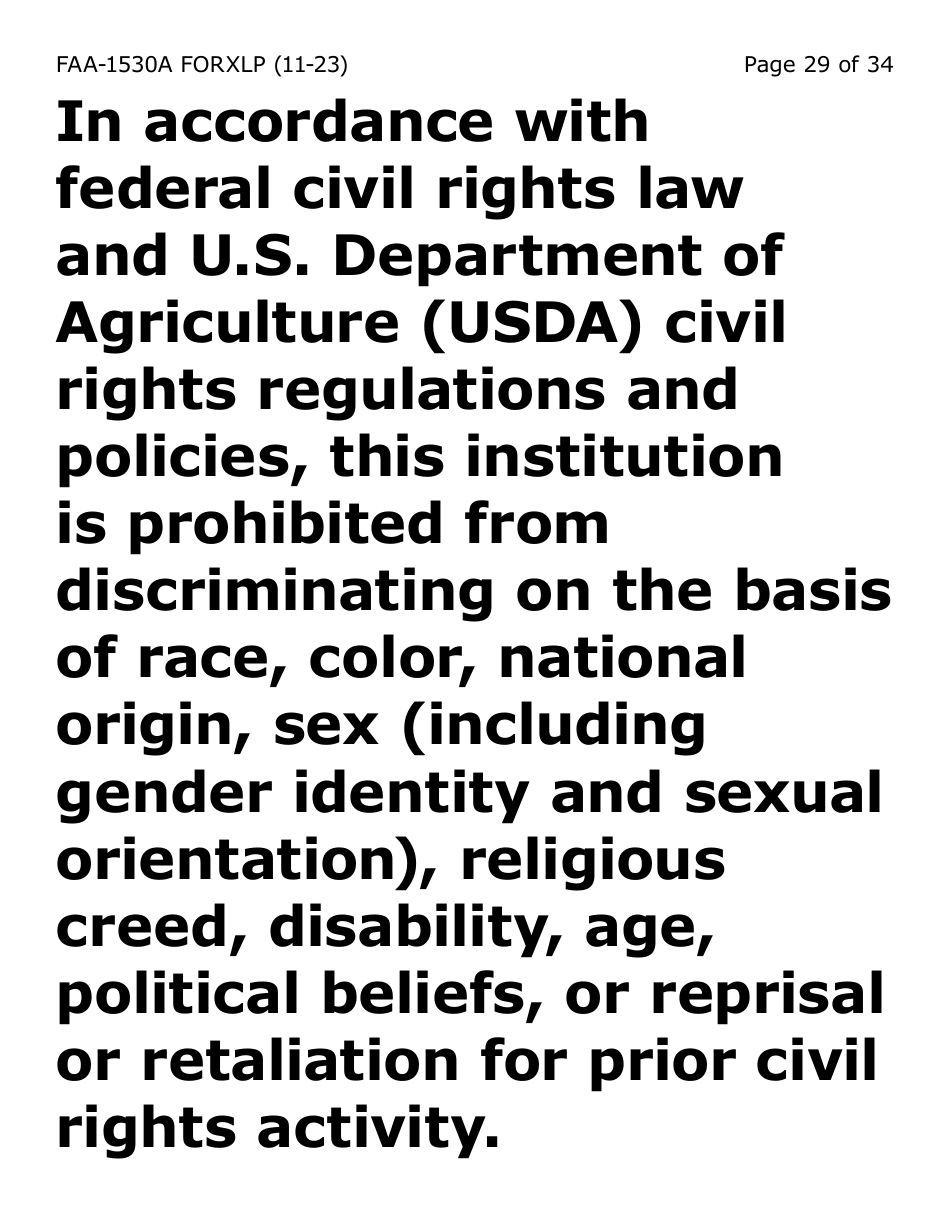 Form FAA-1530A-XLP Nutrition Assistance Able Bodied Adult Without Dependents (Abawd) Time Limits - Extra Large Print - Arizona, Page 29