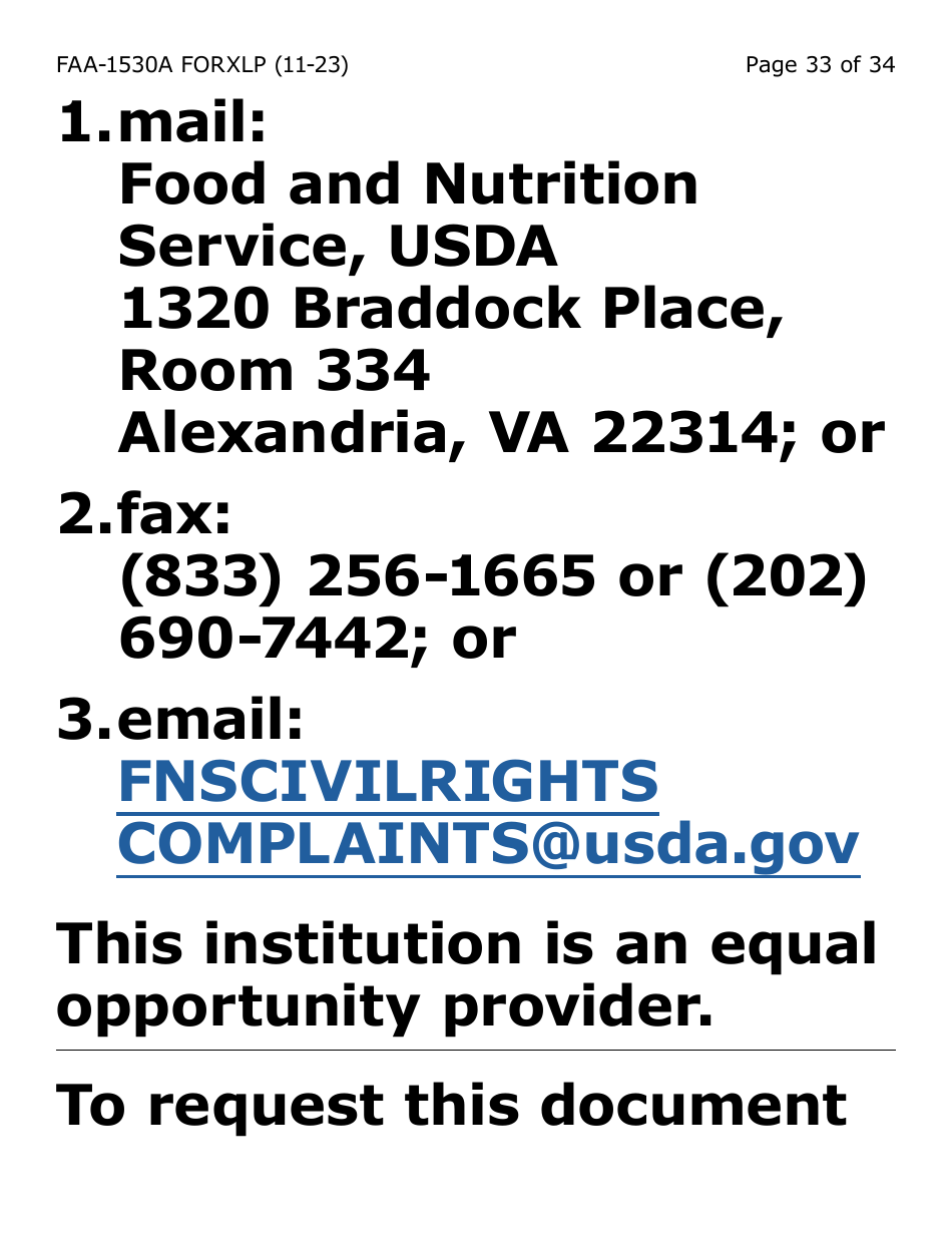 Form FAA-1530A-XLP Nutrition Assistance Able Bodied Adult Without Dependents (Abawd) Time Limits - Extra Large Print - Arizona, Page 33