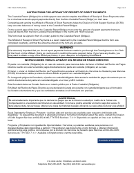Form CSE-1156A Affidavit of Receipt of Direct Payments - Arizona (English/Spanish), Page 4