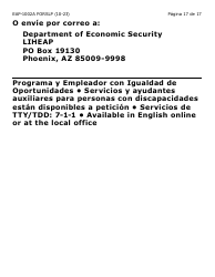 Formulario EAP-1002A-SLP Solicitud De Liheap - Large Print - Arizona (Spanish), Page 17