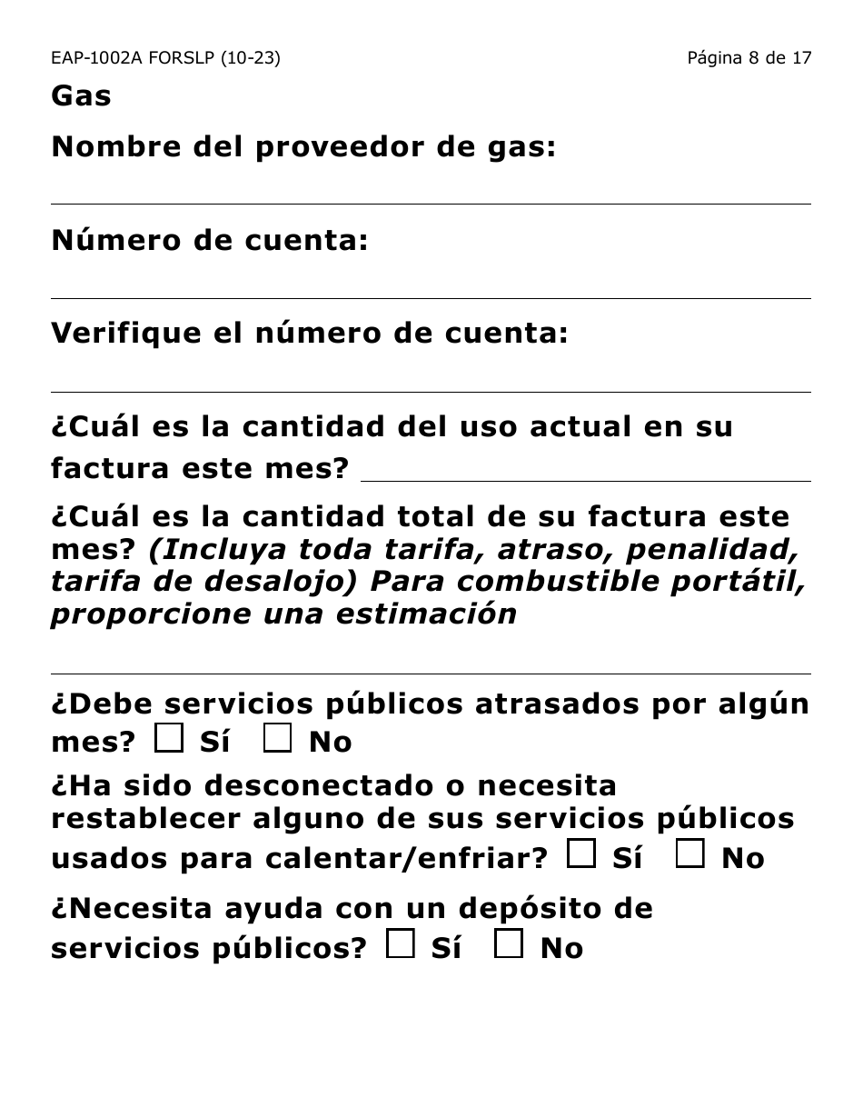 Formulario Eap 1002a Slp Fill Out Sign Online And Download Fillable Pdf Arizona Spanish 5847