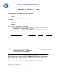 Export Certificate Template, Page 2