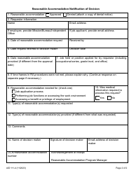 Form AID111-4 Reasonable Accommodation Notification of Decision, Page 2