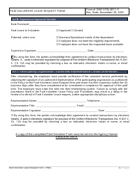 Paid Volunteer Leave Request Form - Statewide - Delaware, Page 2